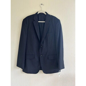NWT Tasso Elba Men’s Black Pin Stripe Blazer Suit Coat 42-44 L